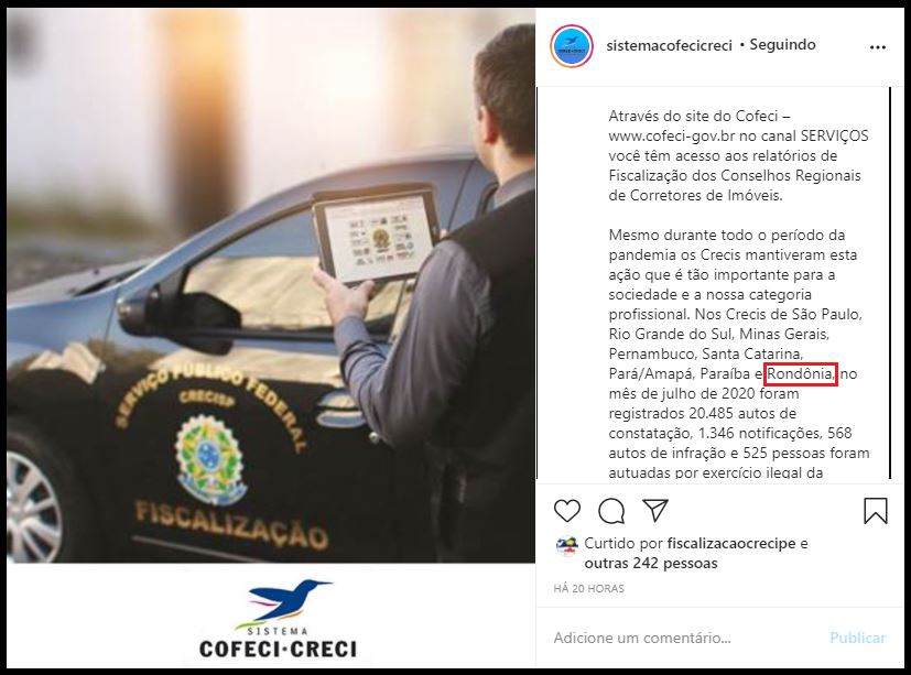fiscalização cofeci creci
