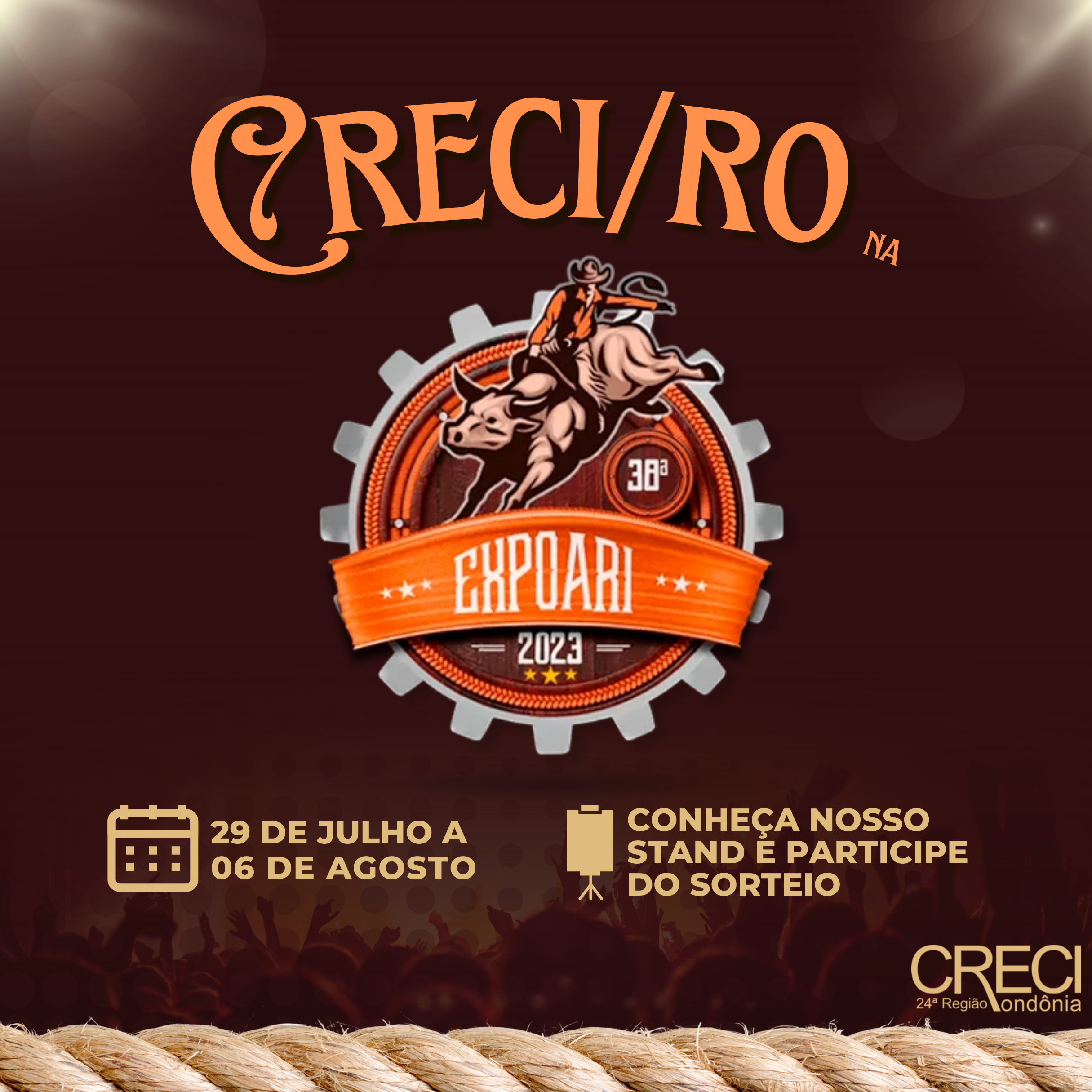 CRECI/RO estará presente na 38ª Expoari