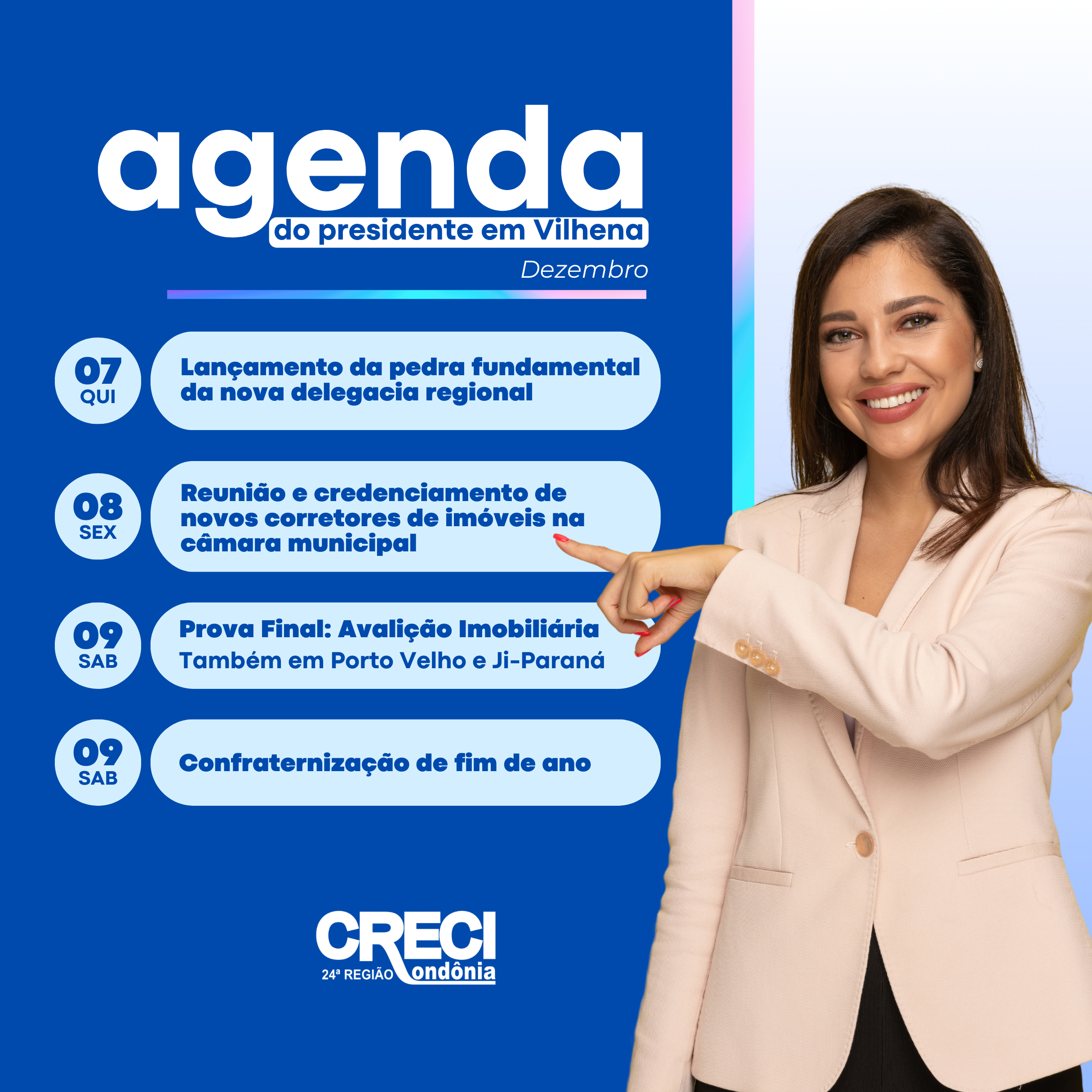 Agenda do presidente em Vilhena